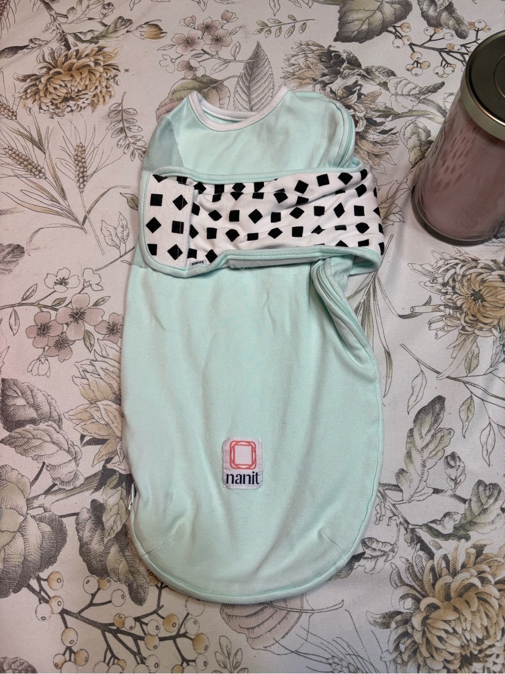 Nanit Mint Swaddle Sack for Babies - Secure Sleep Outfit